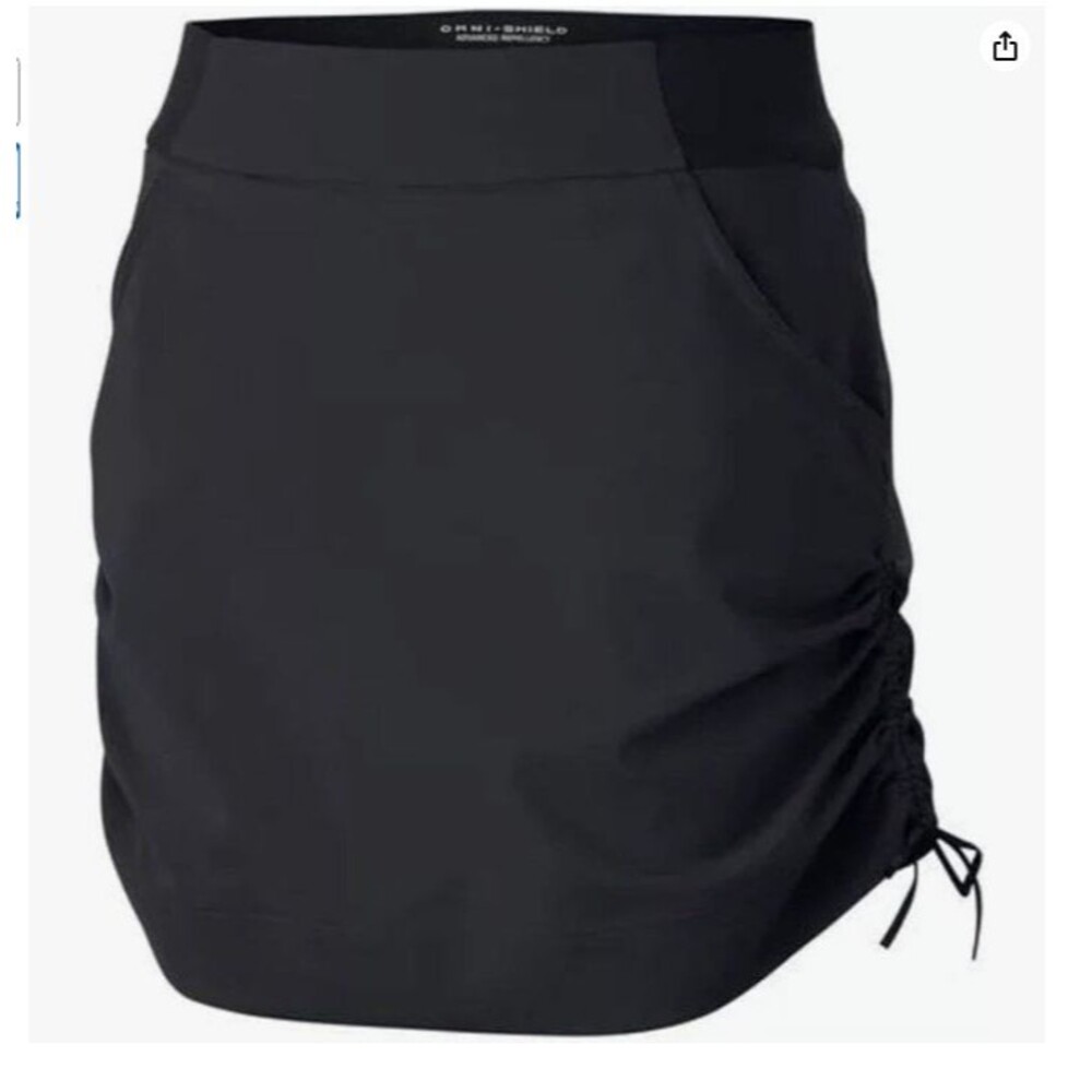 Columbia Womens Black Skort, S, Omni-Shield Repellent Omni-Shade UPF 50 Active